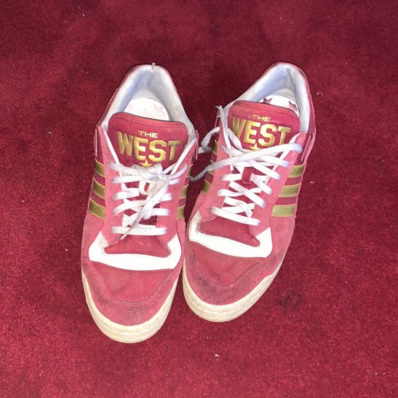 adidas Other - ADIDAS  MENS HARD COURT NBA THE WEST SNEAKERS PREOWNED.